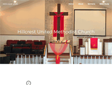 Tablet Screenshot of hillcrestumc.com